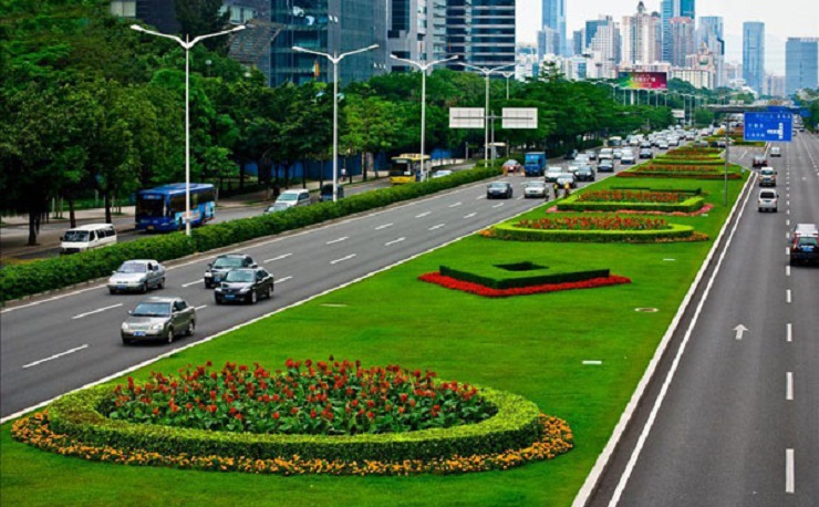 道路綠化景觀的構(gòu)成及存在的問題